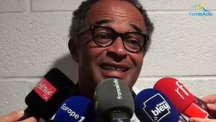Coupe Davis 2017 - FRA-SRB - Yannick Noah, aux journalistes :"C'est vous qui avez le vrai melon en fait !"
