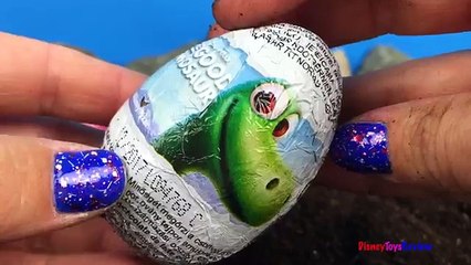 Disney The Good Dinosaur Arlo 3D Surprise Eggs Kinder Christmas Shopkins, Christmas Peppa