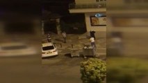 Aksaray'da Hareketli Dakikalar...elindeki Satırla Tehditler Savurdu