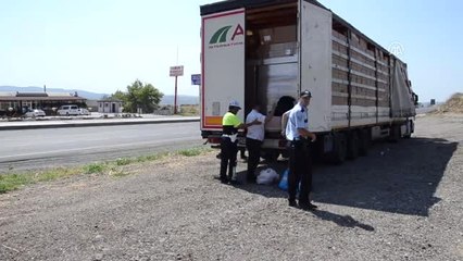 Malkara'da Tır Dorsesine Giren Suriye Uyruklu 8 Sığınmacı Yakalandı