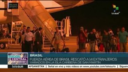 下载视频: Fuerza Aérea de Brasil rescata 14 extranjeros varados en San Martín