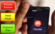 Hard Reset Fory Restore Password Wipe Motorola Droid X2 Verizon How to Tutorial