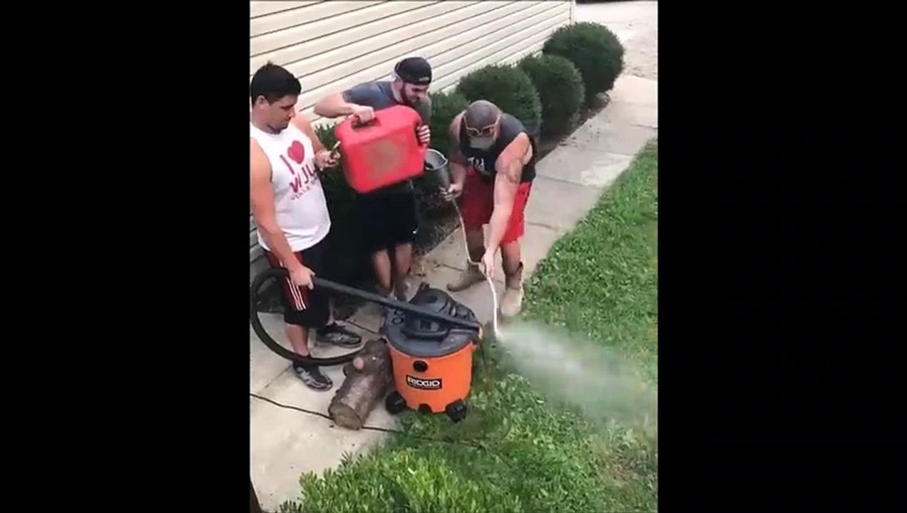 Ils voulaient essayer leur lance-flammes mais ça finit pas bien !