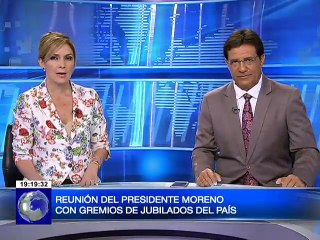 Reunión del presidente Lenín Moreno con gremios de jubilados del país