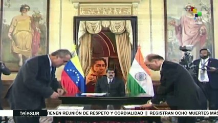 Venezuela e India suscriben acuerdo de suministro de medicamentos
