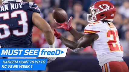 freeD: Kareem Hunt 78-yard TD catch from Alex Smith