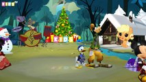 Jingle Bells Christ mas Kids Songs! Nursery Rhymes w/ Mickey Mouse Club House, Pocoyo, Donald Duck