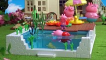 Peppa Pig de Vacaciones en la Casa de Calico Critters con Piscina de Playmobil - Juguetes Peppa Pig