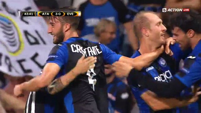3-0 Bryan Cristante Goal Atalanta Bergamo 3-0 Everton FC - 14.09.2017