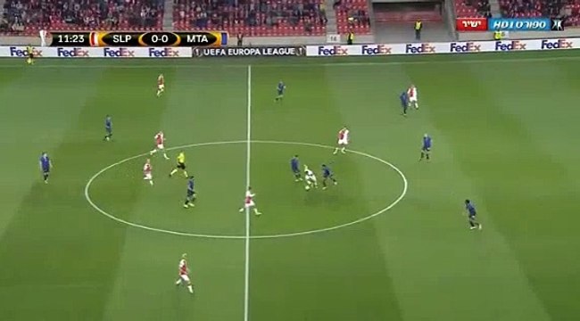 Slavia Prague 1-0 Maccabi Tel Aviv 14/09/2017 Tomas Necid Goal 12' HD Full Screen Europa League .