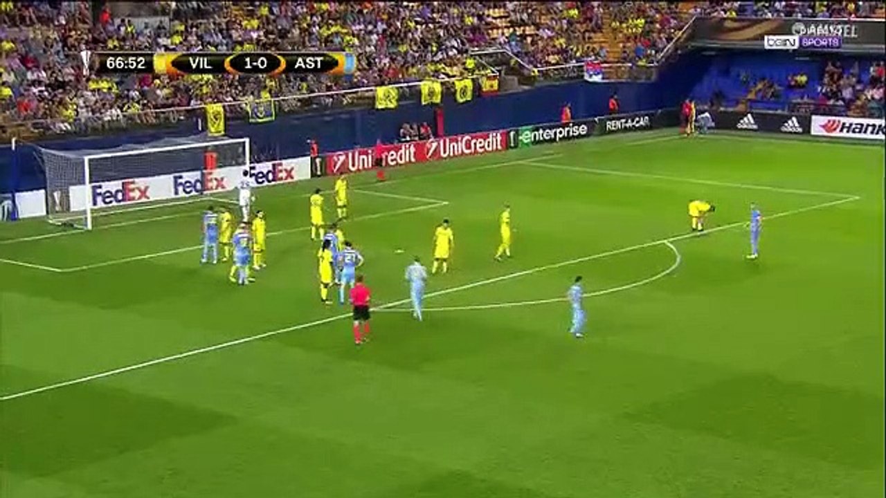 Yuri Logvinenko Goal Villarreal vs FC Astana 1-1 (14.09.2017)