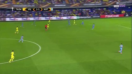 Cedric Bakambu Goal HD - Villarreal	2-1	FC Astana 14.09.2017