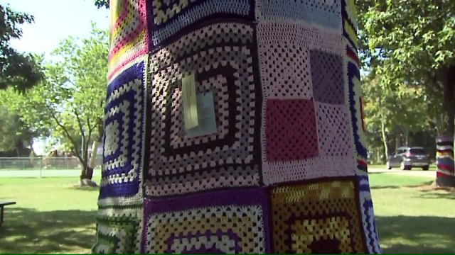 Volunteers 'Yarn Bomb' Wisconsin Town to Raise Awareness About Clinic