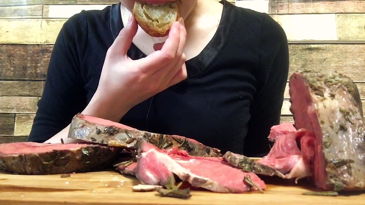 【咀嚼音動画】ローストビーフ【Eating ASMR no talking】roast beef