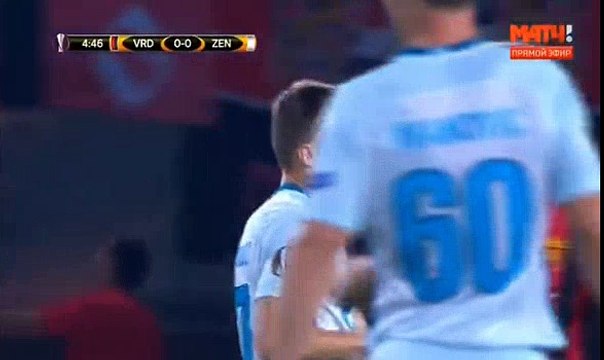 Vardar 0-1 Zenit Petersburg 14/09/2017 Aleksandr Kokorin Goal 5' HD Full Screen Europa League