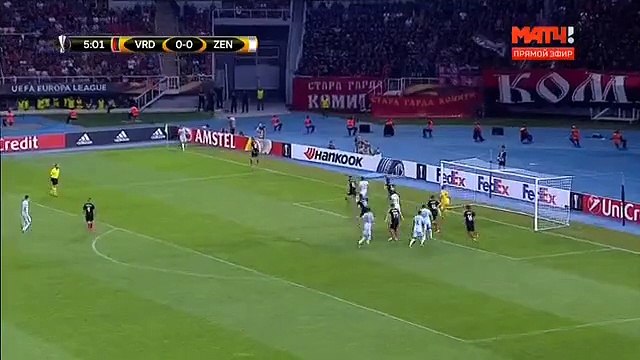 Aleksandr Kokorin Goal HD - Vardar	0-1	Zenit Petersburg 14.09.2017