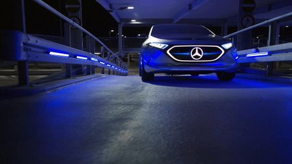 Le show car Mercedes-Benz Concept EQA combine deux moteurs électriques