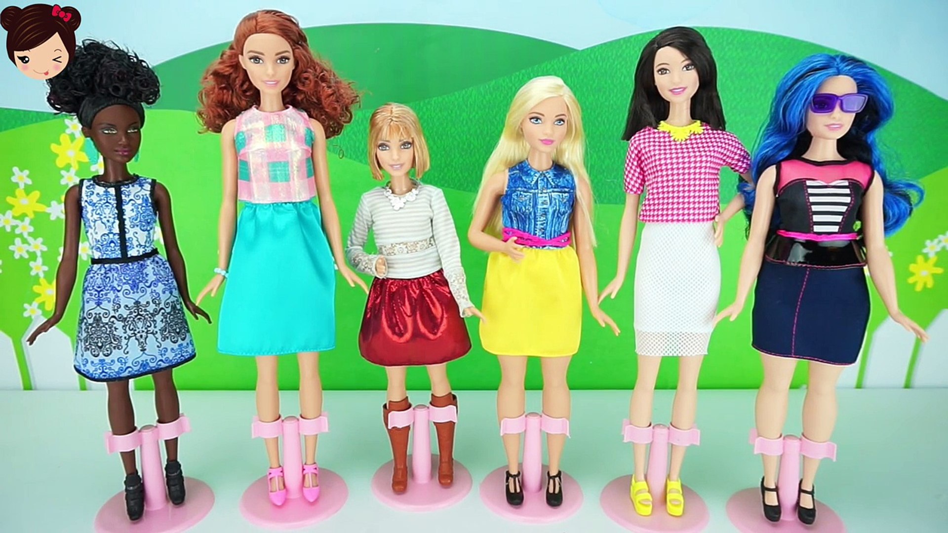 Muñecas Barbie - Altas Bajitas y Llenitas - Barbie Fashionistas Siluetas  Reales – Видео Dailymotion