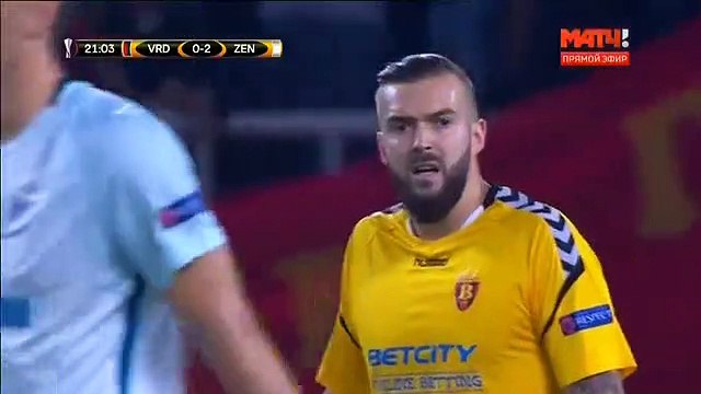 Aleksandr Kokorin Goal HD - Vardar	0-2	Zenit Petersburg 14.09.2017