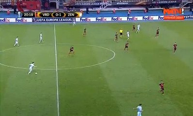 Vardar 0-2 Zenit Petersburg 14/09/2017 Aleksandr Kokorin Goal 21' HD Full Screen Europa League