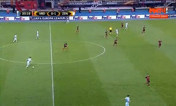 Vardar 0-2 Zenit Petersburg 14/09/2017 Aleksandr Kokorin Goal 21' HD Full Screen Europa League