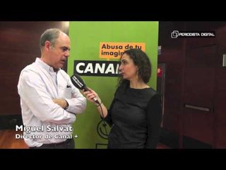 Miguel Salvat, director de Canal+, en el FesTVal de Murcia. 25-3-2015