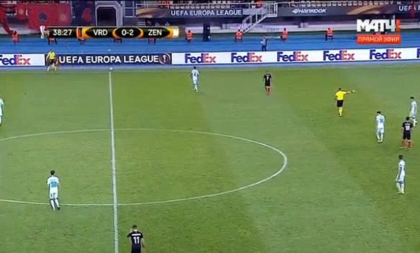 Vardar 0-3 Zenit Petersburg 14/09/2017 Artem Dzyuba Goal 39' HD Full Screen Europa League
