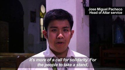 Philippine church bells ring in drug war protest