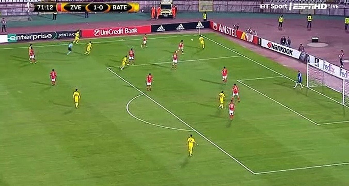Nikolay Signevich Goal FK Crvena zvezda vs BATE 1-1 (14.09.2017)