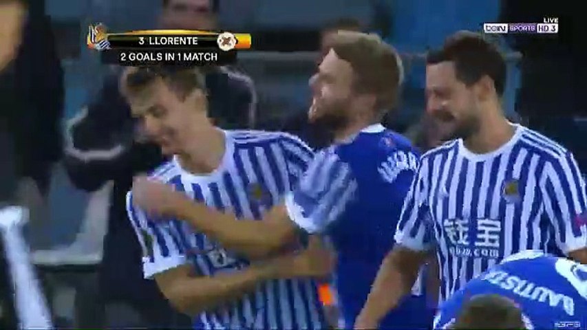 Diego Llorente Goal - Real Sociedad vs Rosenborg 4-0 (14.09.2017)