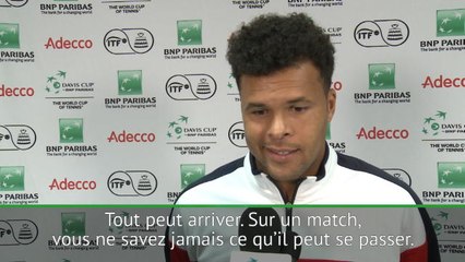 Coupe Davis - Tsonga : "Donner le meilleur de moi-même"