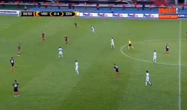 Vardar 0 - 5 Zenit Petersburg 14/09/2017 Emiliano Rigoni Goal 90' HD Full Screen Europa League