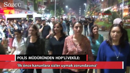 Download Video: Polis müdürü ile HDP’li vekil arasında tartışma