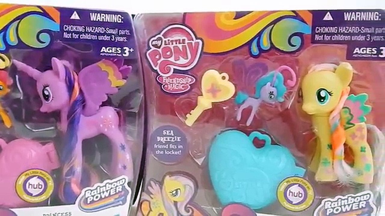 My Little Pony BREEZIES! Fluttershy & Twilight Sparkle Rainbow Power Sets! Review by Bins