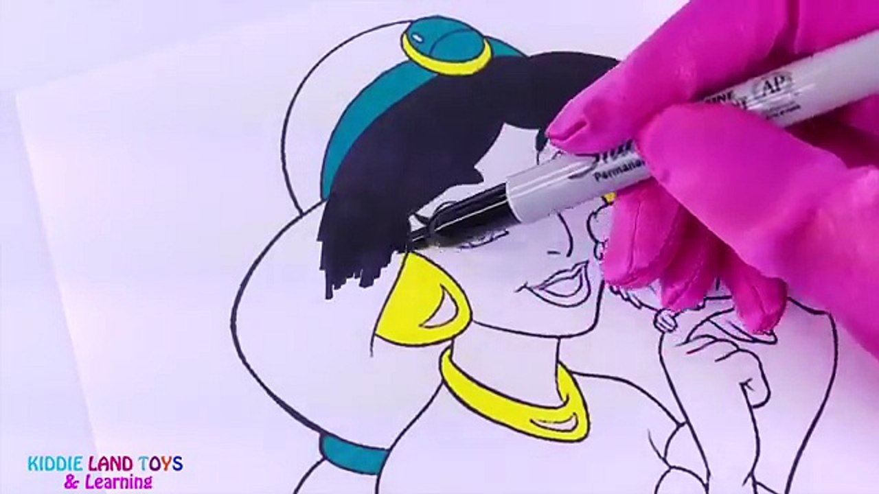 Princess Jasmine Coloring Page! Fun Coloring Activity for Kids Toddlers Children