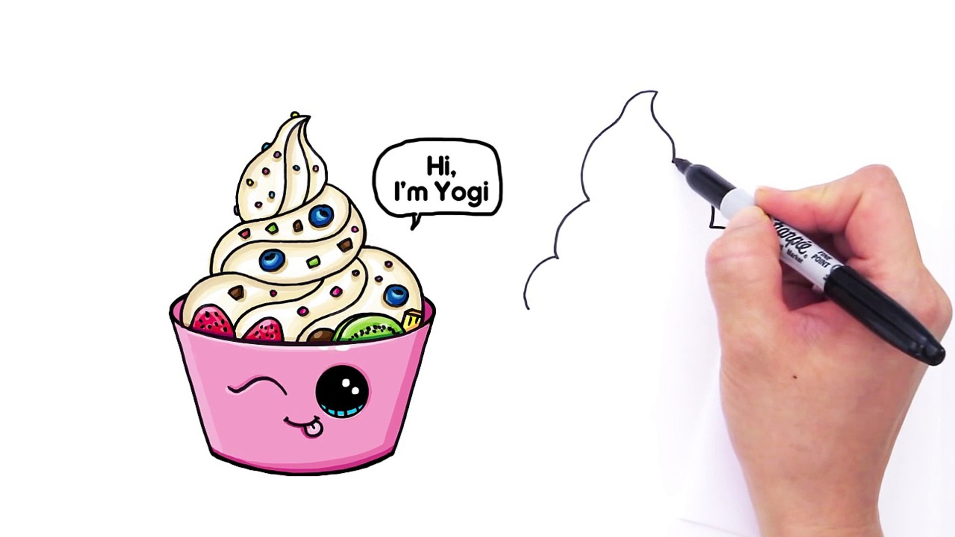 draw so cute frozen yogurt
