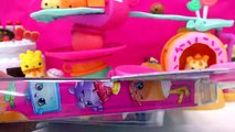 Shopkins Season 4 with 2 Surprise Blind Bags Ride and Race Num Noms on Go Go Cafe Playset