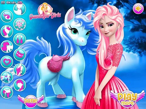 ❀.❤ Elsa Pony Caring : Disney Frozen Games ❀.❤