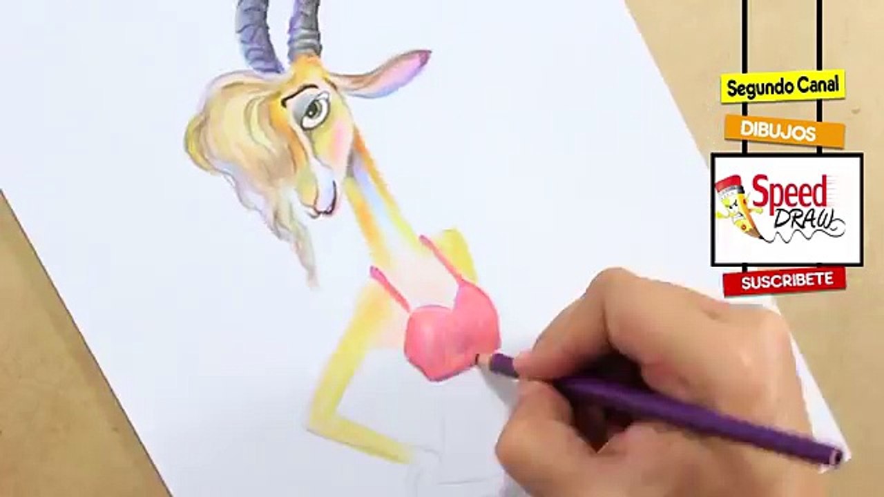 Como dibujar a gazelle de zootopia / how to draw gazelle Zootopia