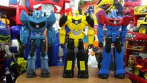 Wave 1 - Titan Heros Transformers Robots In Disguise Toys - Steeljaw, BumbleBee, Optimus Prime