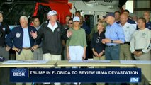 i24NEWS DESK | Trump in Florida to review Irma devastation | Thursday, September 14th 2017