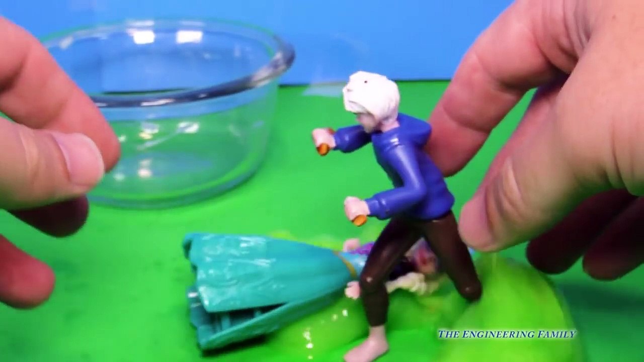 How to Make Your Own Slime Goo Disney Frozen Elsa and Jack Frost Toys Video
