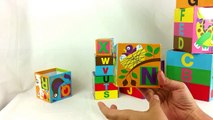 ABC song For Children/A is For Apple/Learn Alphabets With Melissa & Doug ABC Stacking Cubes/Blocks