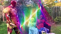 Frozen Elsa & Spiderman vs Joker TOILET PRANK w/ Hulk Maleficent Anna in Real Life Episode 11