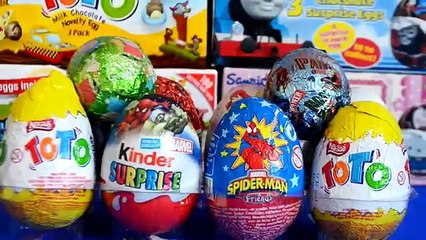 Cookie Monster Surprise Eggs Thomas, Peppa, Spiderman, Shopkins, Hello Kitty Angel Cat Bab