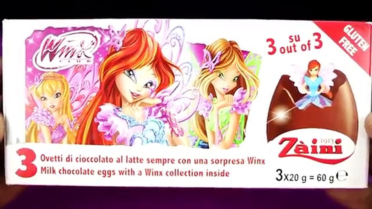 Chocolate surprise egg unboxing, With Nursery Rhymes For kids ,Kinder surprise eggs Winx Club