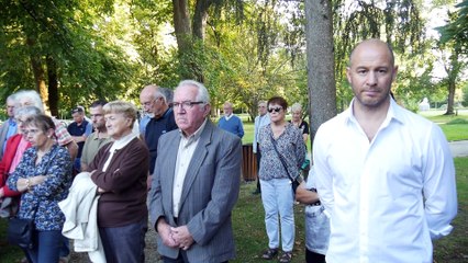 2017 cérémonie en mémoire des enfants juifs, lecture des noms, minute de silence et clôture.