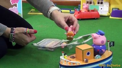 Juguetes de Baño de Peppa Pig Barco del Abuelo Pig y Pinturas de Agua - Juguetes de Peppa Pig