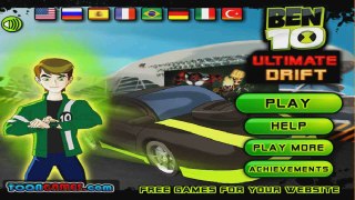 Play Ben 10 Ultimate Alien Drift Car Free Online Games