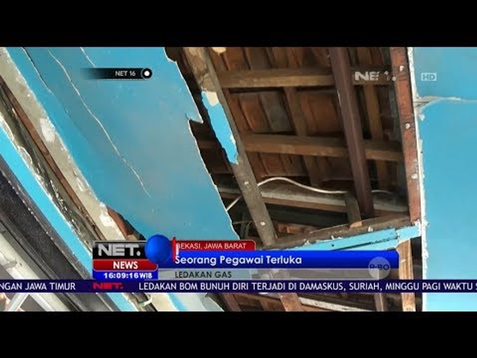 Sebuah Tabung Gas Meledak, Seorang Pegawai Terluka - Net 16